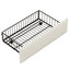 Twin Size Daybed with Storage Drawers, Upholstered Daybed with Charging Station and LED Lights, Beige - Korvel