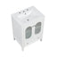 Meuble de salle de bain blanc de 24" avec lavabo et rangement
