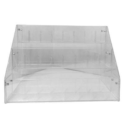Spacious 3-Layer Display Shelf for Labubu Dolls and Handmade Blind Boxes, Stepped Transparent Acrylic Storage Solution - Korvel