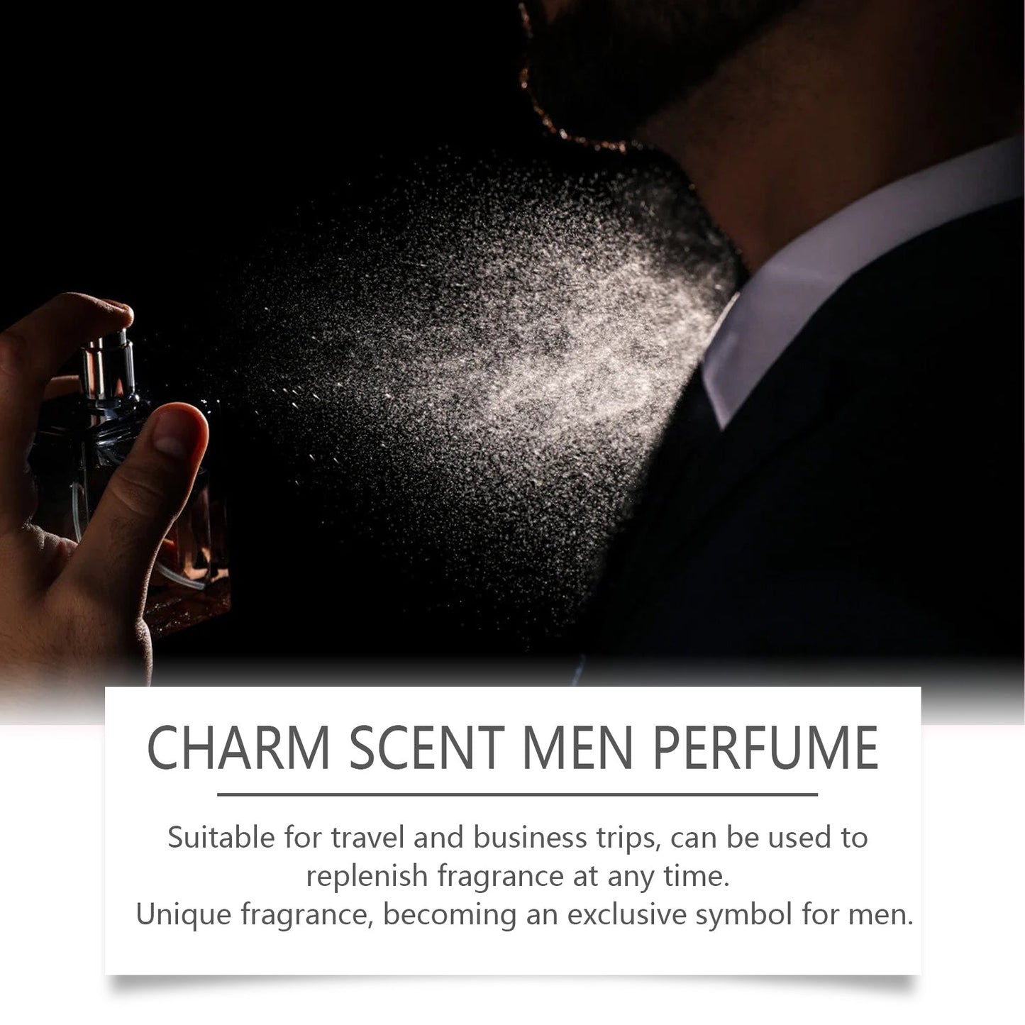 Perfume de fragancia de madera de larga duración para hombres
