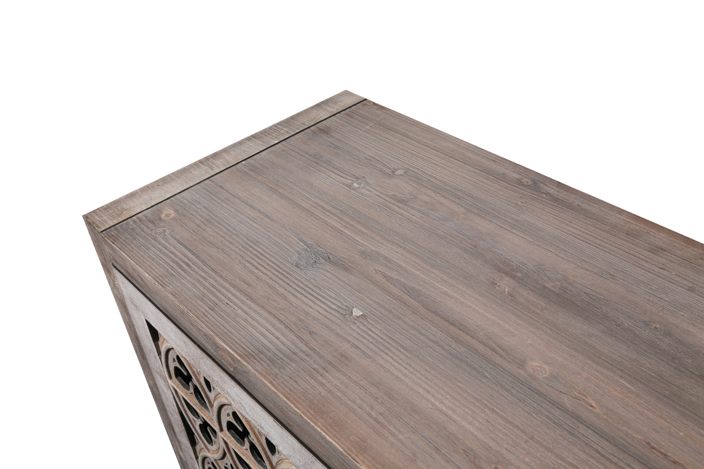 Hollow Four Door Antique Cabinet - American Country Style