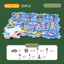 DIY assembly of children's puzzle track car with various scenarios city map construction electric puzzle track car - Korvel