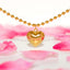 Collar con Colgante de Corazón de Acero de Titanio