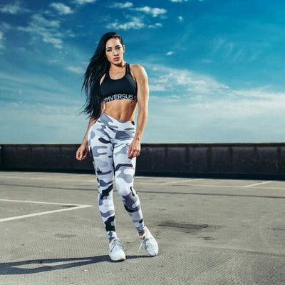 Women's High Waist Camouflage Yoga Pants