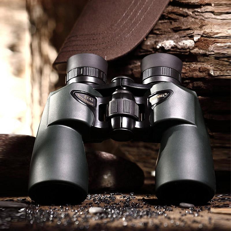 USCAMEL Binoculars 8x42 Professional Hunting Telescope Watching Birds Camping(Olive Green) - Korvel