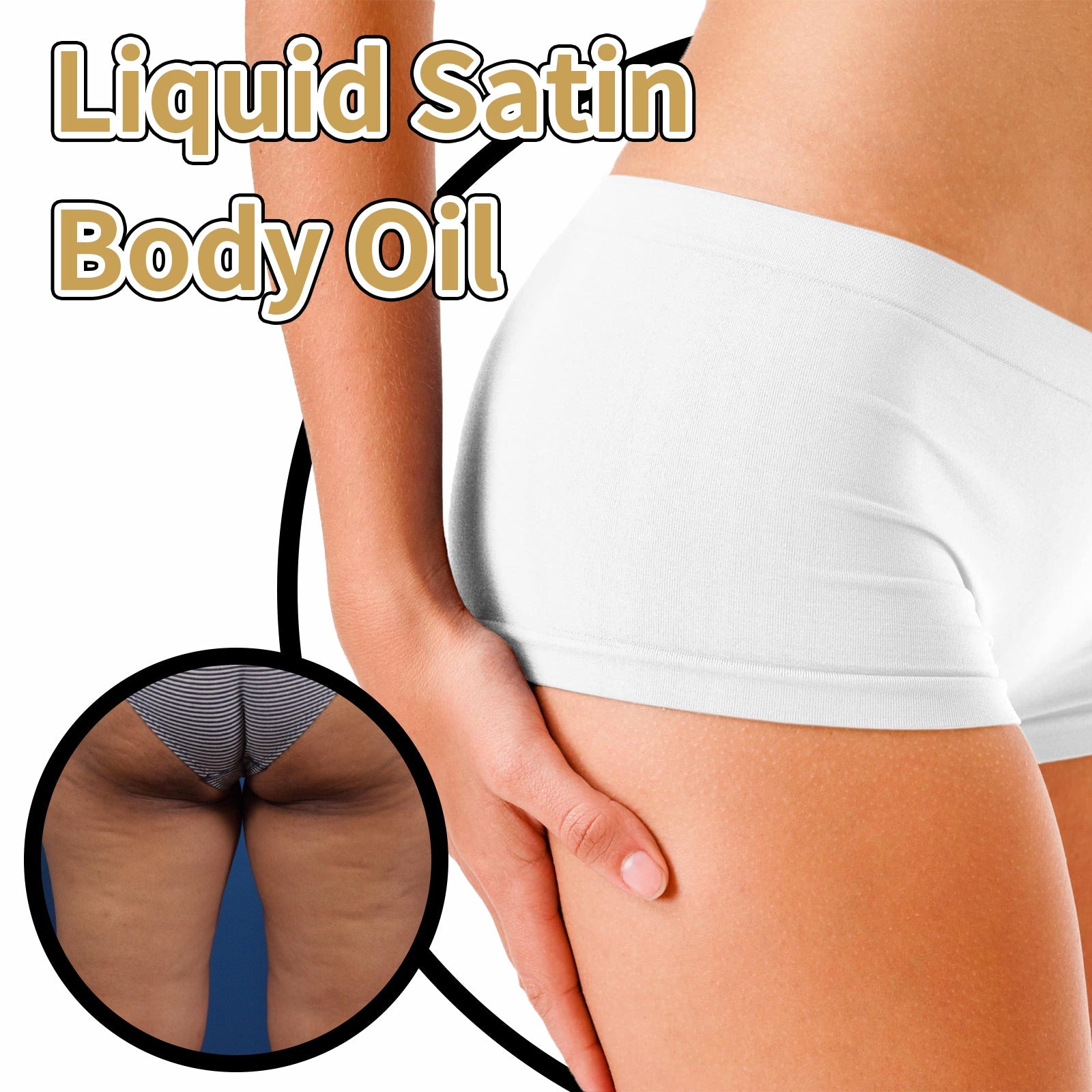 Liquid Satin Body Oil, Deeply Moisture Reduce Wrinkle Skin Flabby Elastic - Korvel