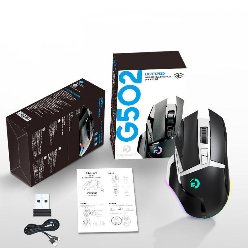 G502 wireless mouse 2.4G dual-mode office computer laptop RGB macro definition eating chicken LOLCF - Korvel