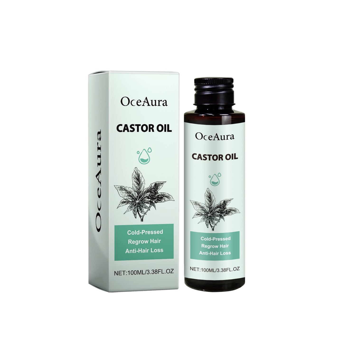 Castor Oil, Moisturize And Strengthen Hair Care Solid Hair Thick Hair Care Oil - Korvel