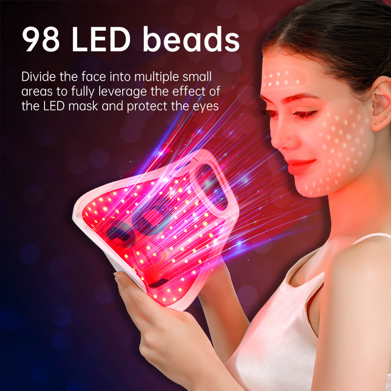 Appareil de beauté à lumière LED couleur pour usage domestique
