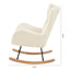 Rocking Chair - with rubber leg and cashmere fabric suitable for living room and bedroom - Korvel