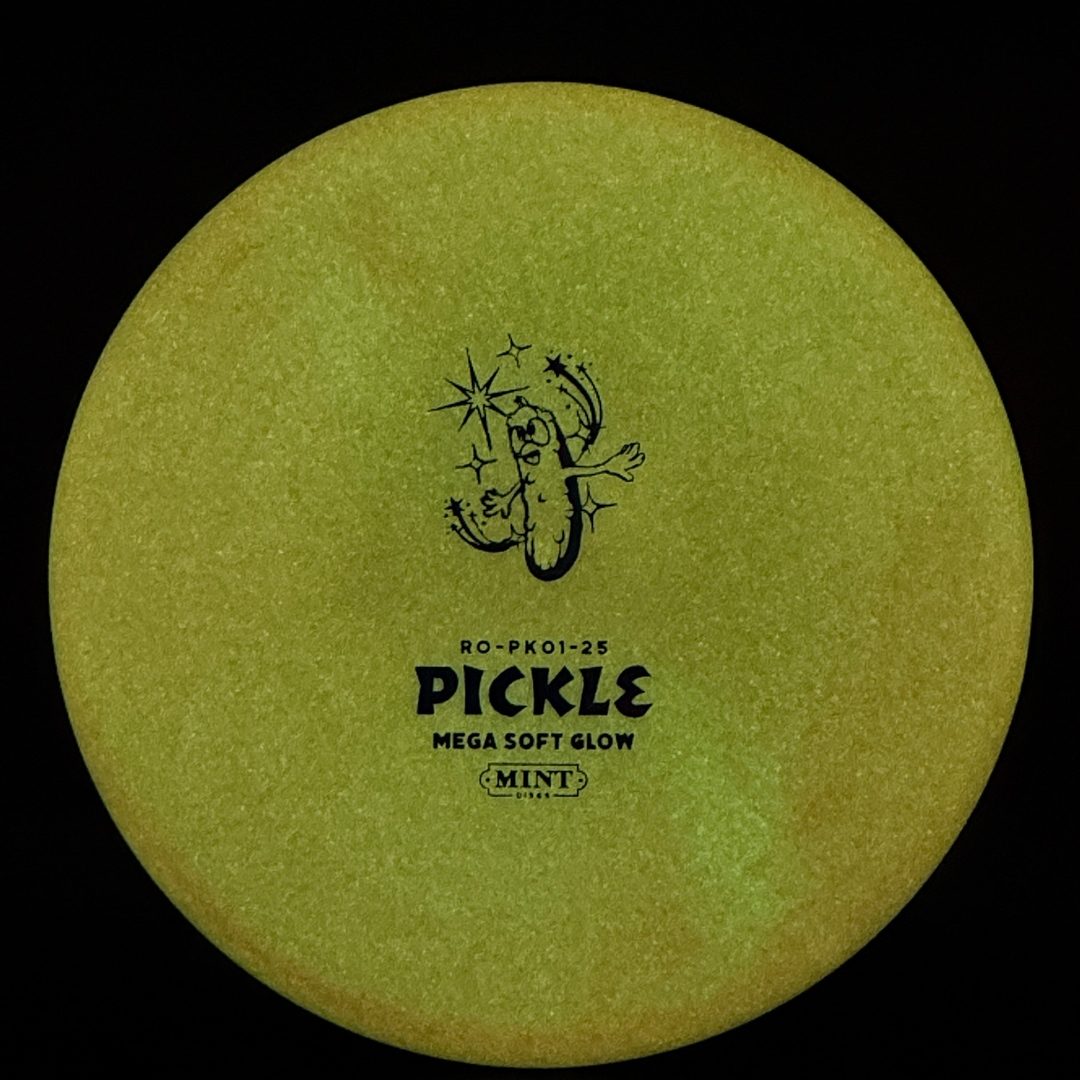 Mega Soft Glow Royal Pickle - First Run Disc Golf Disc