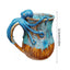 Taza de Pulpo Azul Profundo Hecha a Mano para Bebidas Calientes y Frías