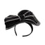 Hemp top hat black white diamond headband - Korvel