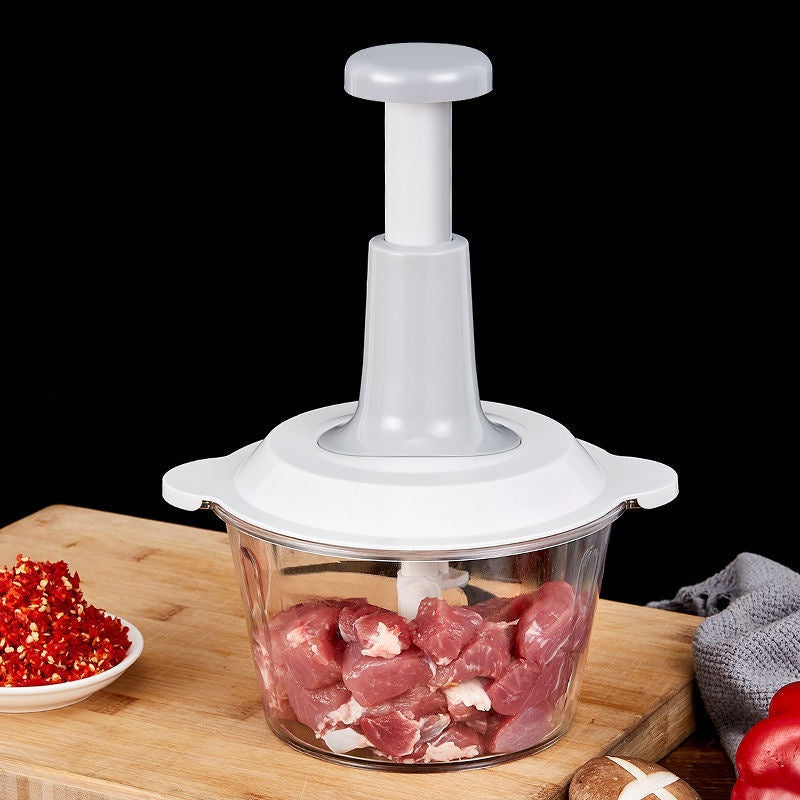 Manual Garlic Press & Food Processor for Home Cooking