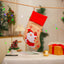 Christmas Decoration Linen Red Bordered Old Man Snowman Christmas Socks Christmas Gift Bag Candy Socks - Korvel