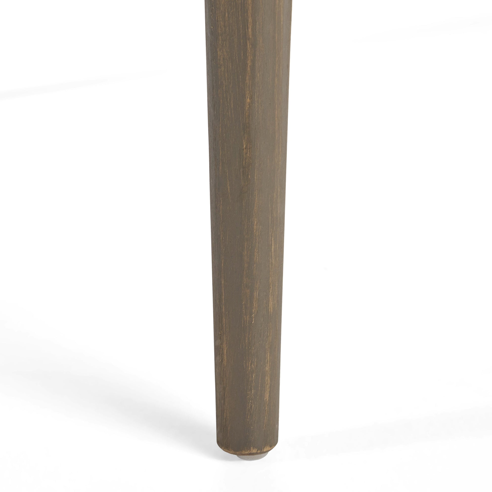 Outdoor Square Acacia Wood Table with Straight Legs, Gray - Korvel