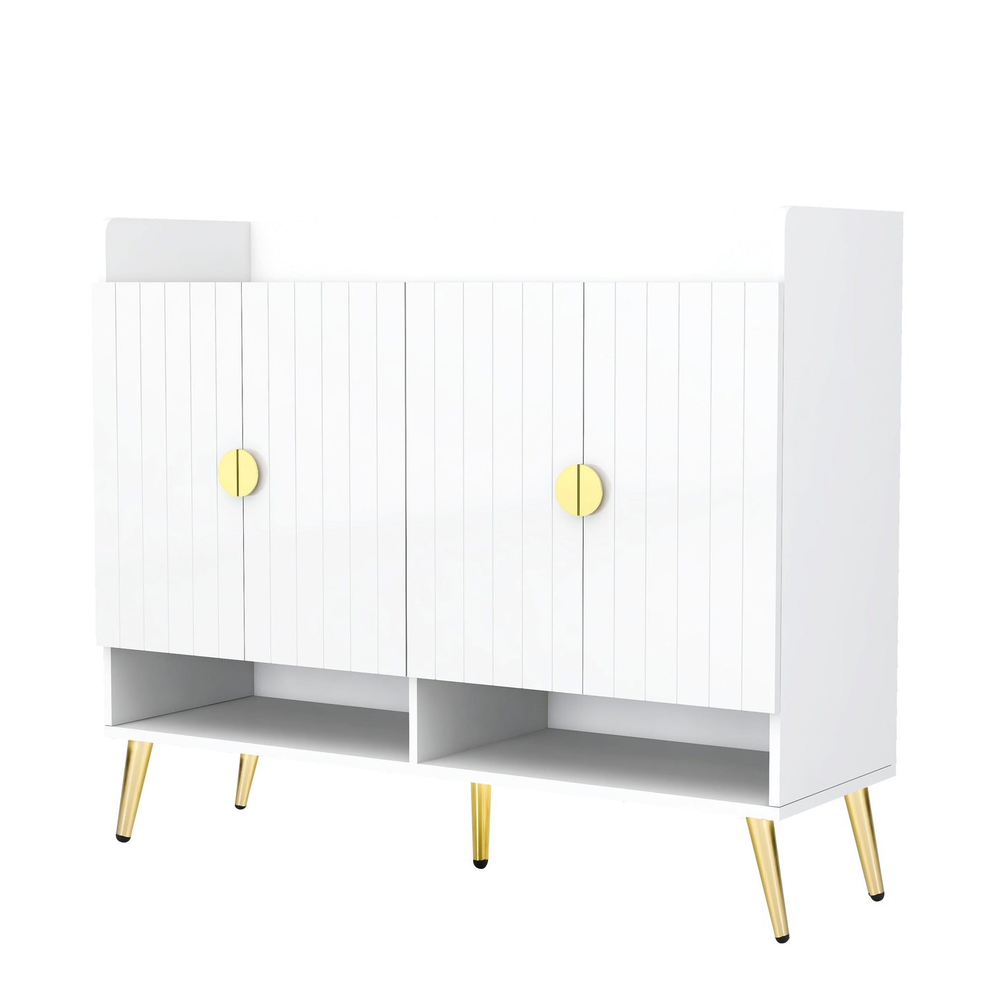 U-Can shoe cabinet with door, 11 layers with adjustable shelves, modern wooden shoe cabinet (PVC surface) - Korvel