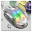 Luminous wireless Bluetooth the third mock examination transparent RGB mechanical mouse game video game mute mouse - Korvel