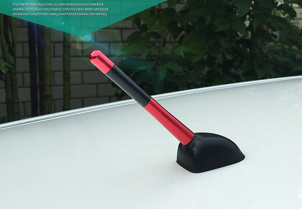 Antena de Radio Corto de Fibra de Carbono de 12 cm para Varios Vehículos
