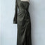 Women's Cinched Waist Slim-Fit Evening Dress
