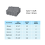 12 x 12 inch gray interlocking deck tiles, plastic waterproof, weighing up to 6613 pounds, with a rose pattern pack of 12 - Korvel