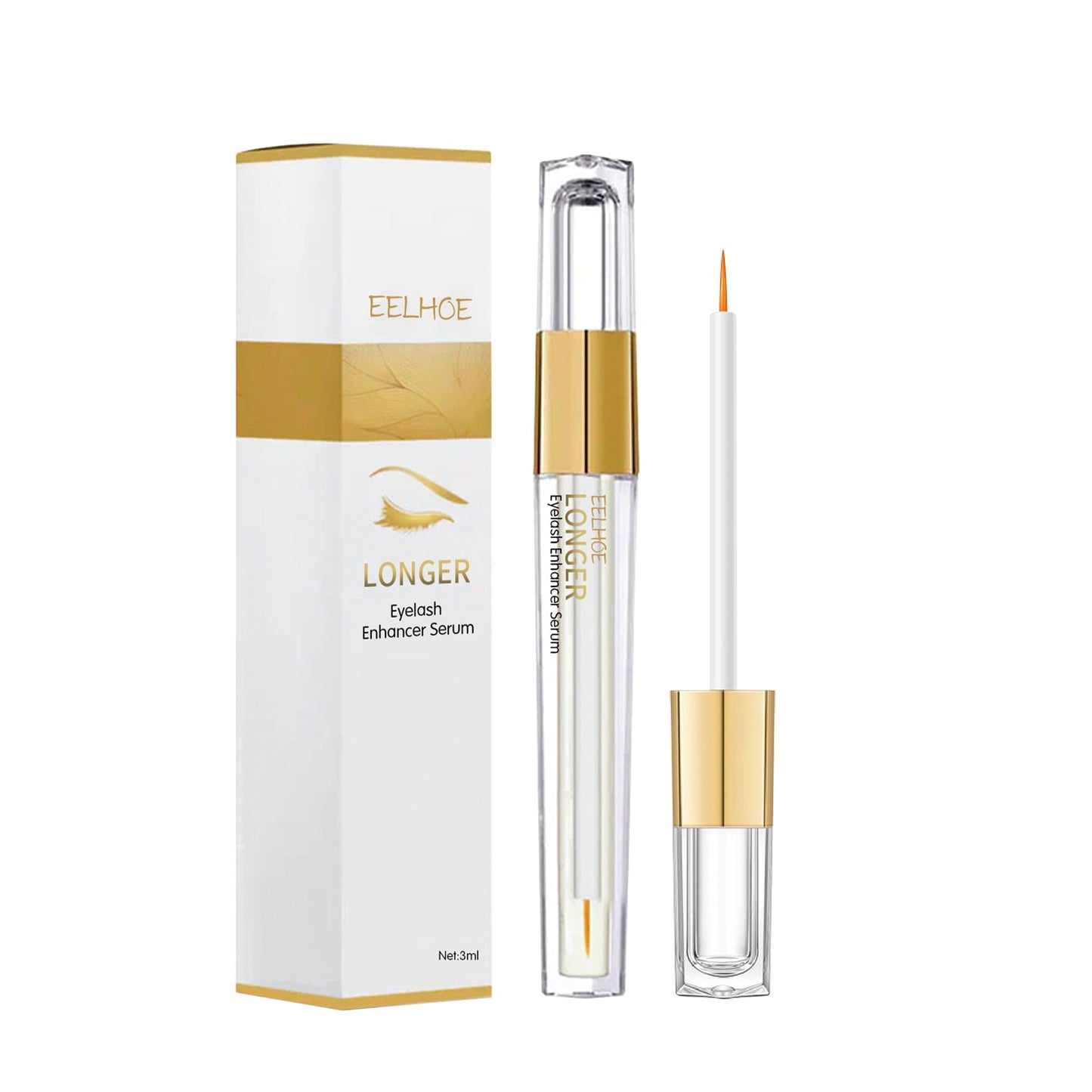Eyelash Liquid Lashes Long, Thick And Curling Black Beautiful Eyelash Moisturizing Mild Natural Mascara - Korvel