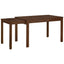 TOPMAX 65 "5-piece set with wheels and expandable dining table set 17.7" pull-out side table and small dining chair Brown - Korvel