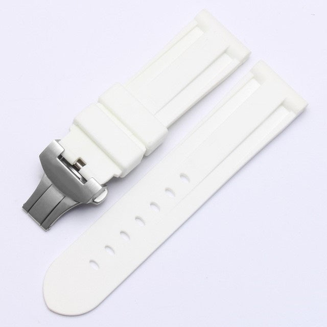 Premium Panerai Sea Rubber Watch Strap with Butterfly Buckle