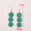 Boucles d'oreilles pendantes en bois Lucky Clover