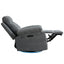 270 degree rotating electric recliner speaker with LED light, USB+C charging port, extendable foot pedal, adjustable backrest - Korvel