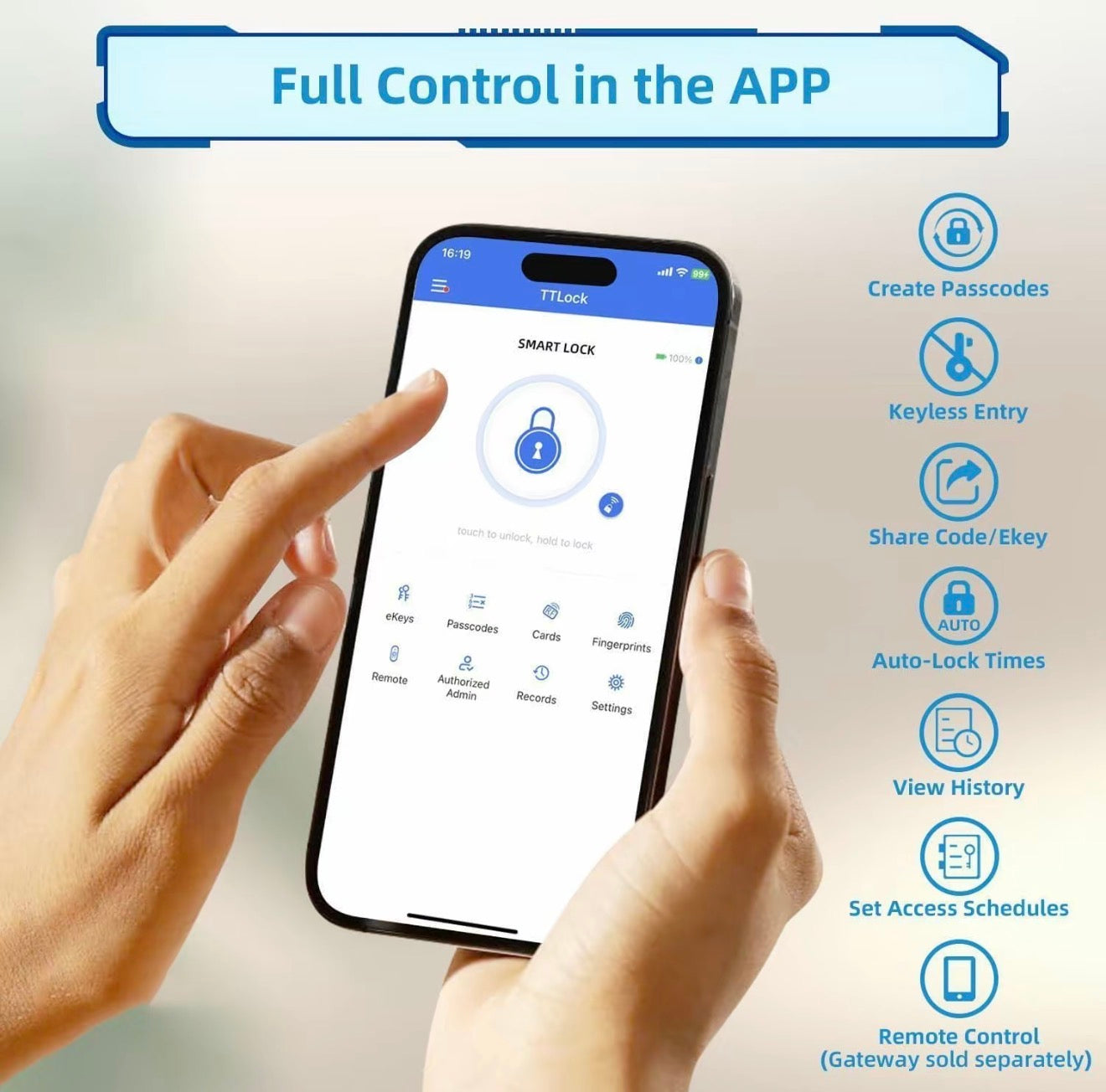 Cerradura Inteligente SecureTouch - Solución de Entrada Sin Llave