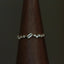 Bague en zircon clair en rectangle géométrique en argent sterling 925