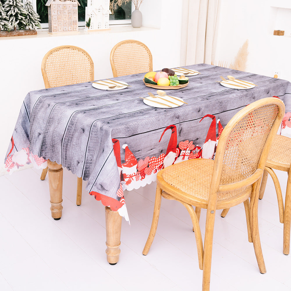Christmas Decoration Creative Christmas Printed Tablecloth Table Flag Christmas Desktop Decoration Supplies - Korvel