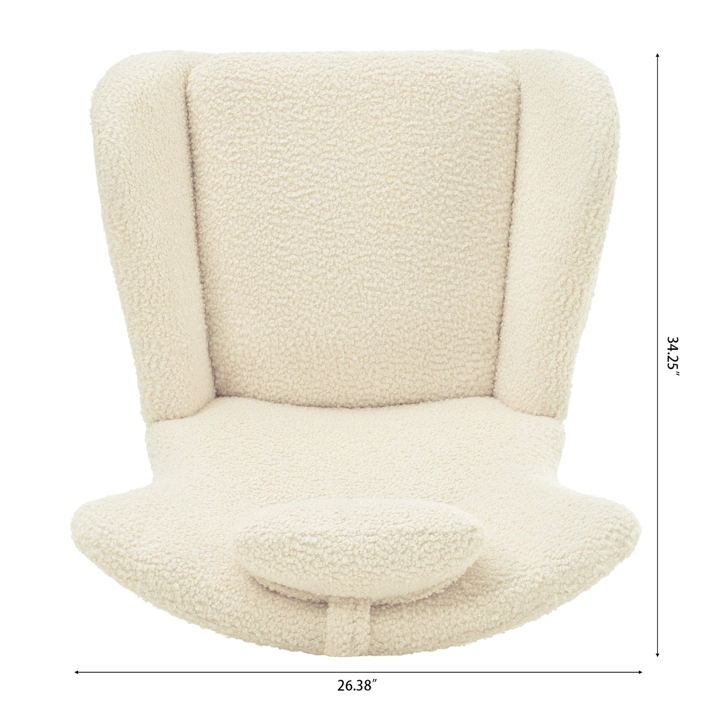 Chaise Berçante Premium en Tissu Cachemire
