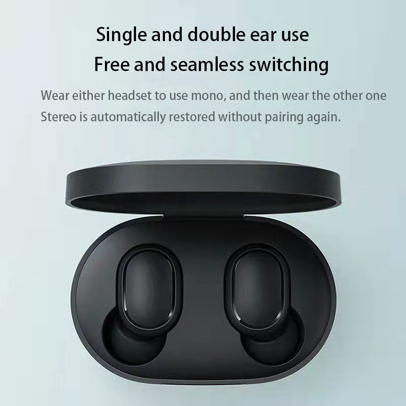 A6S Bluetooth Headset Macaron Bluetooth 5.2 Wireless TWS Earbuds Sports Mini New Headphones - Korvel