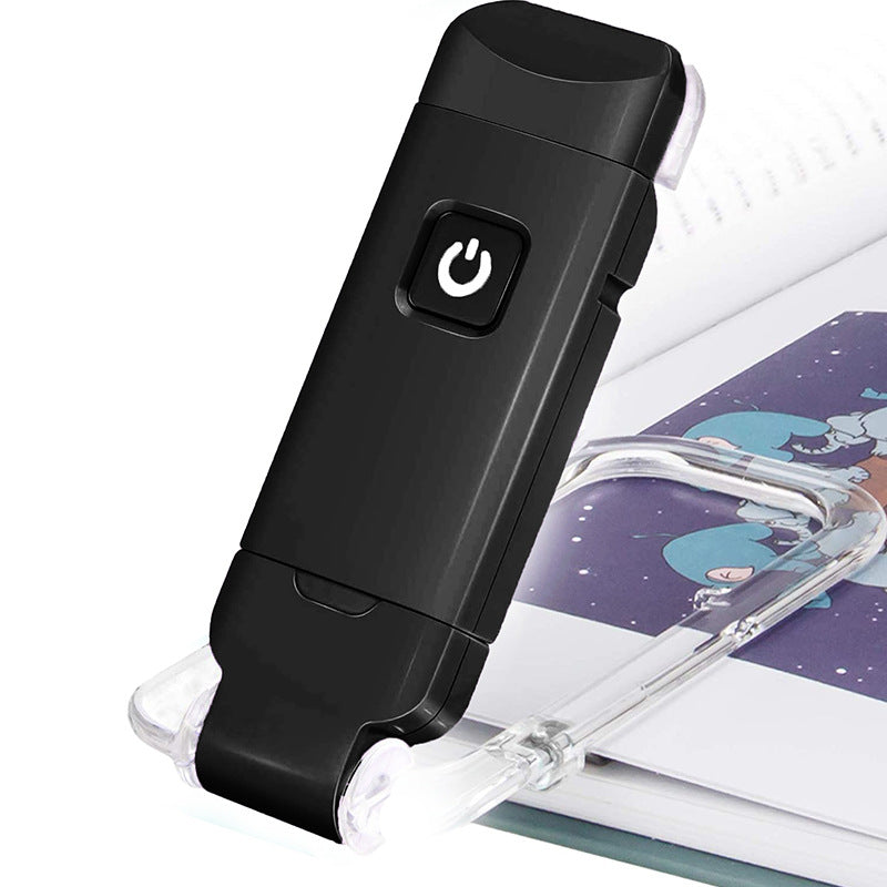 USB Mini Eye Protection Folding Book Clip Light Portable Reading Light Simple Eye Protection Reading Light for Students - Korvel