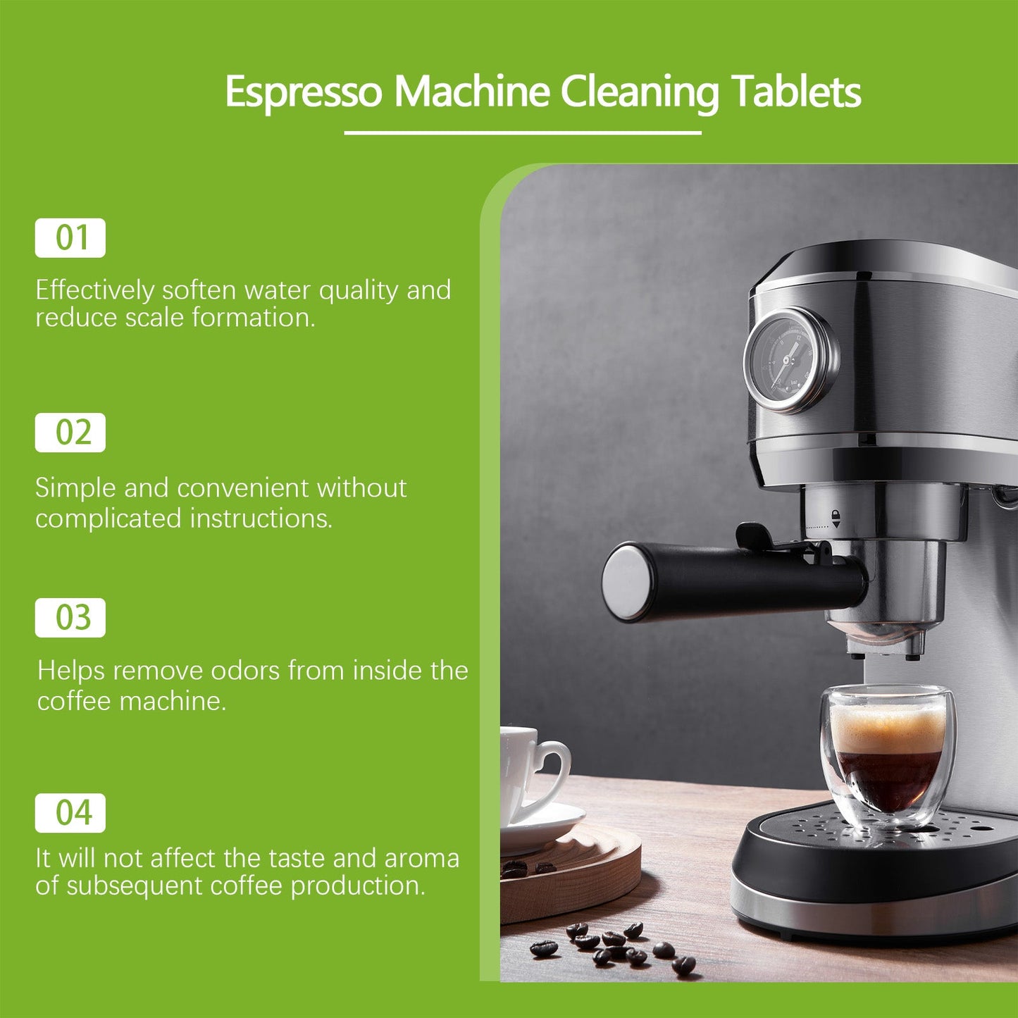 Coffee Machine Cleaning Sheet Descaling Cleaning Decontamination Descaling Maintenance Equipment Cleaning Sheet - Korvel
