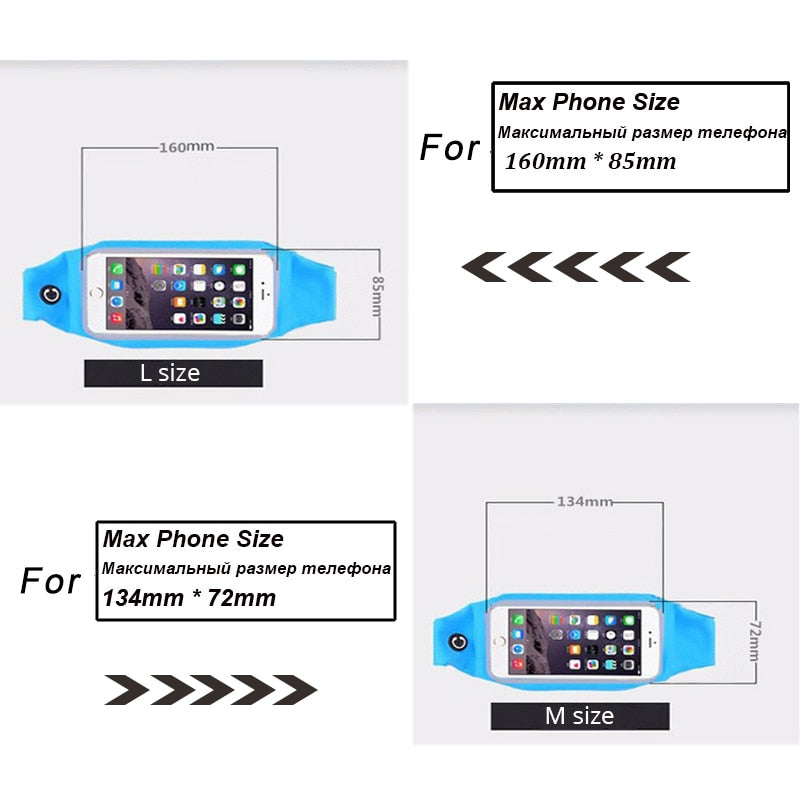 Case For Meizu m3 note U10 m3s Sports Belt Running Waist Bags Waterproof Fanny Pack Workout Cover Gym Case For Maze m3 note u10 - Korvel