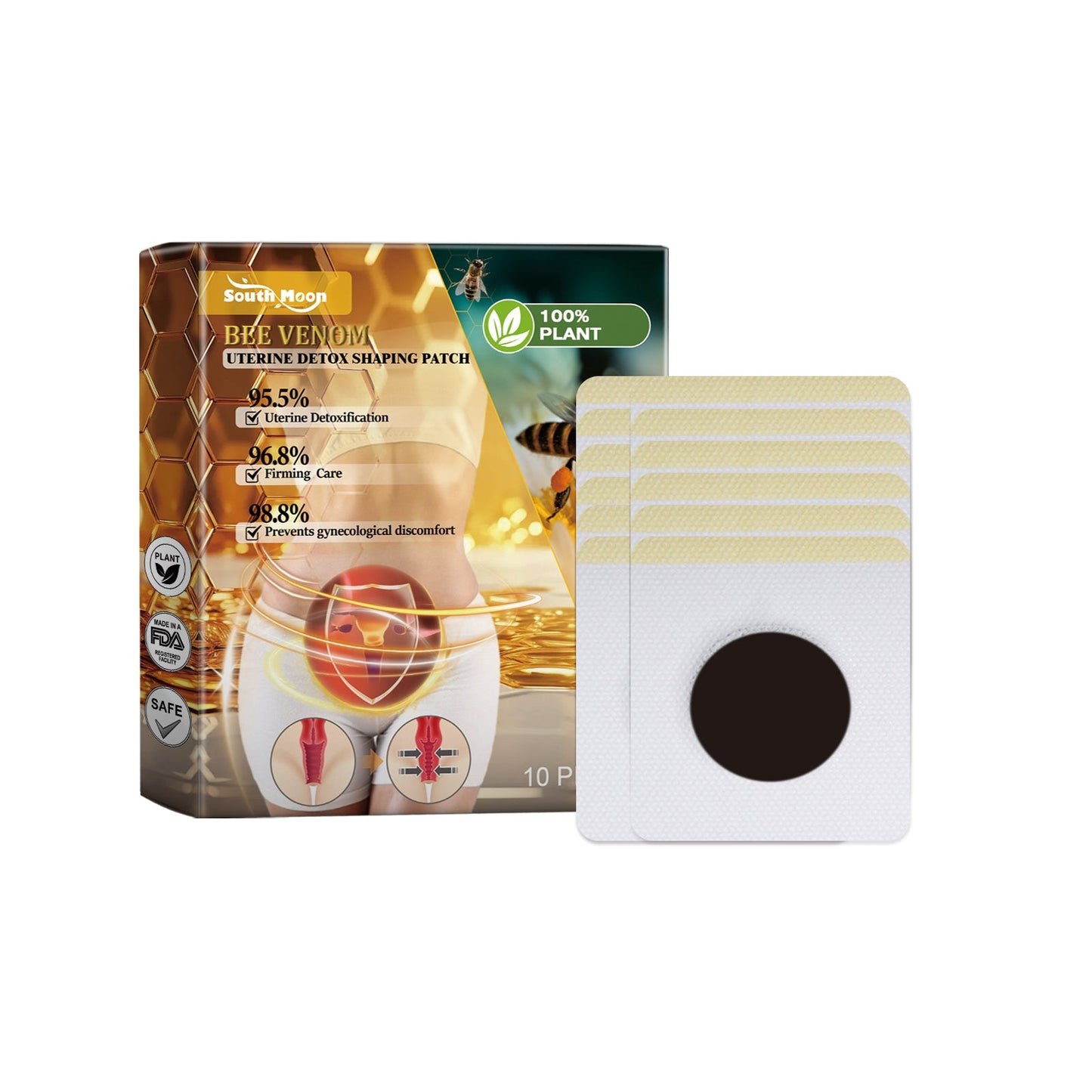 Bee Venom Body Care Patch, Body Firming Body Light Body Daily Lazy Care Patch - Korvel