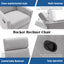 Chaise à bascule rembourrée moderne pour nursery - Gris