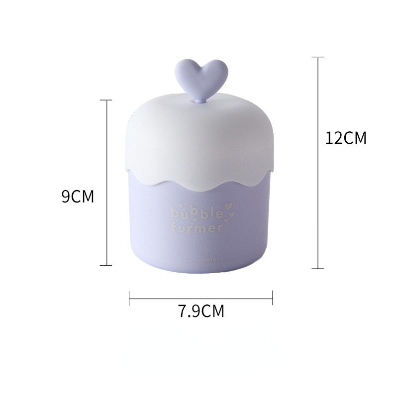 Portable Foam Maker Cup Bubble Foamer Maker Facial Cleanser Foam Cup Body Wash Bubble Maker Bubbler for Face Clean Tools - Korvel