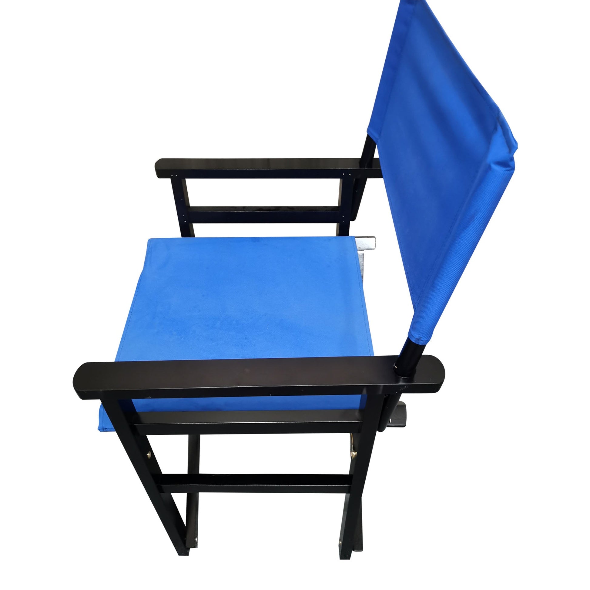 Folding Chair Wooden Director Chair Canvas Folding Chair Folding Chair 2pcs/set populus + Canvas (Color : Blue) - Korvel