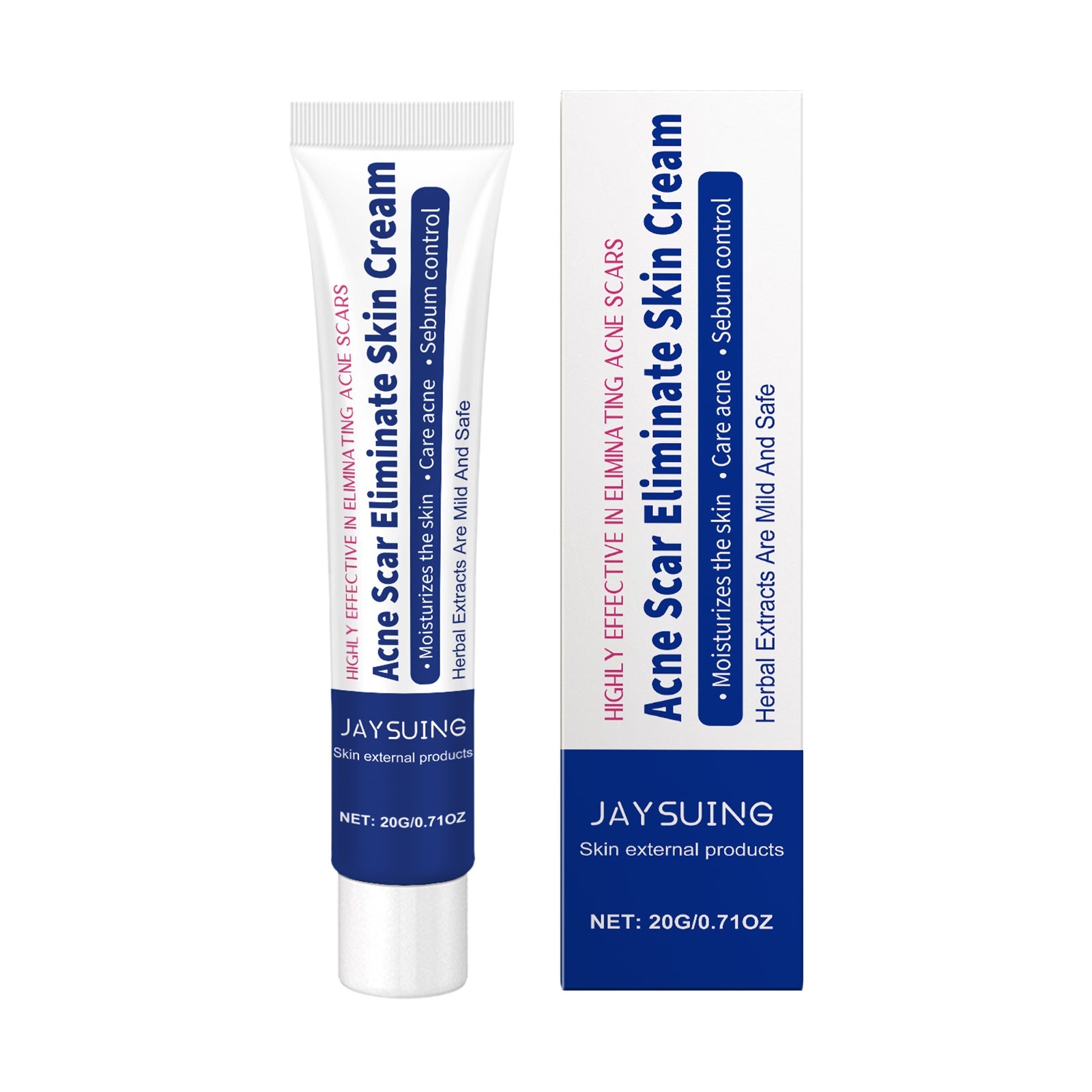 Herbal Acne-Clearing Cream Face Refreshing Oil Control Gentle Pore Cleansing Cream - Korvel