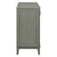 Buffet de rangement TREXM gris antique à 4 portes avec étagères réglables