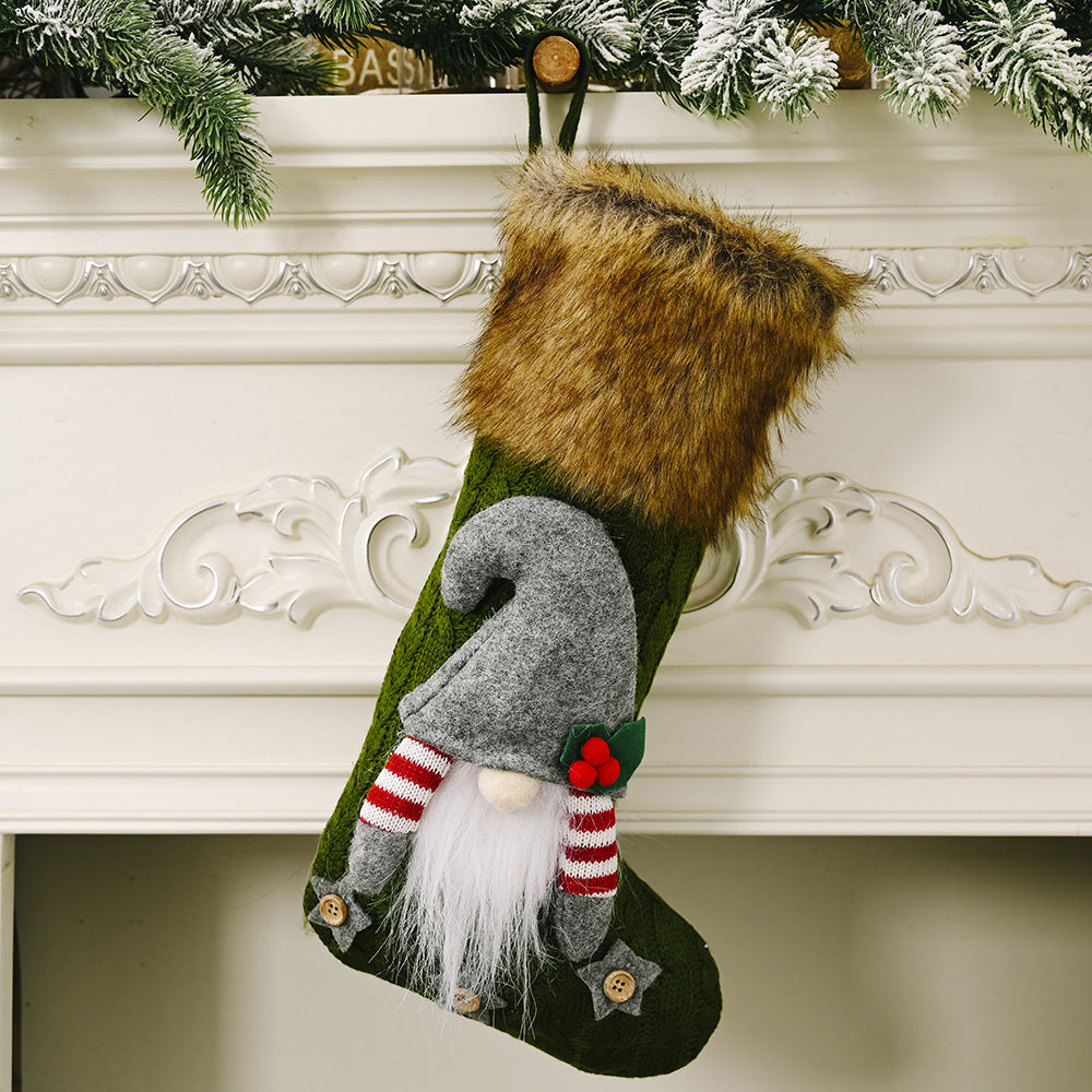 Creative Faceless Doll Plush Christmas Stockings