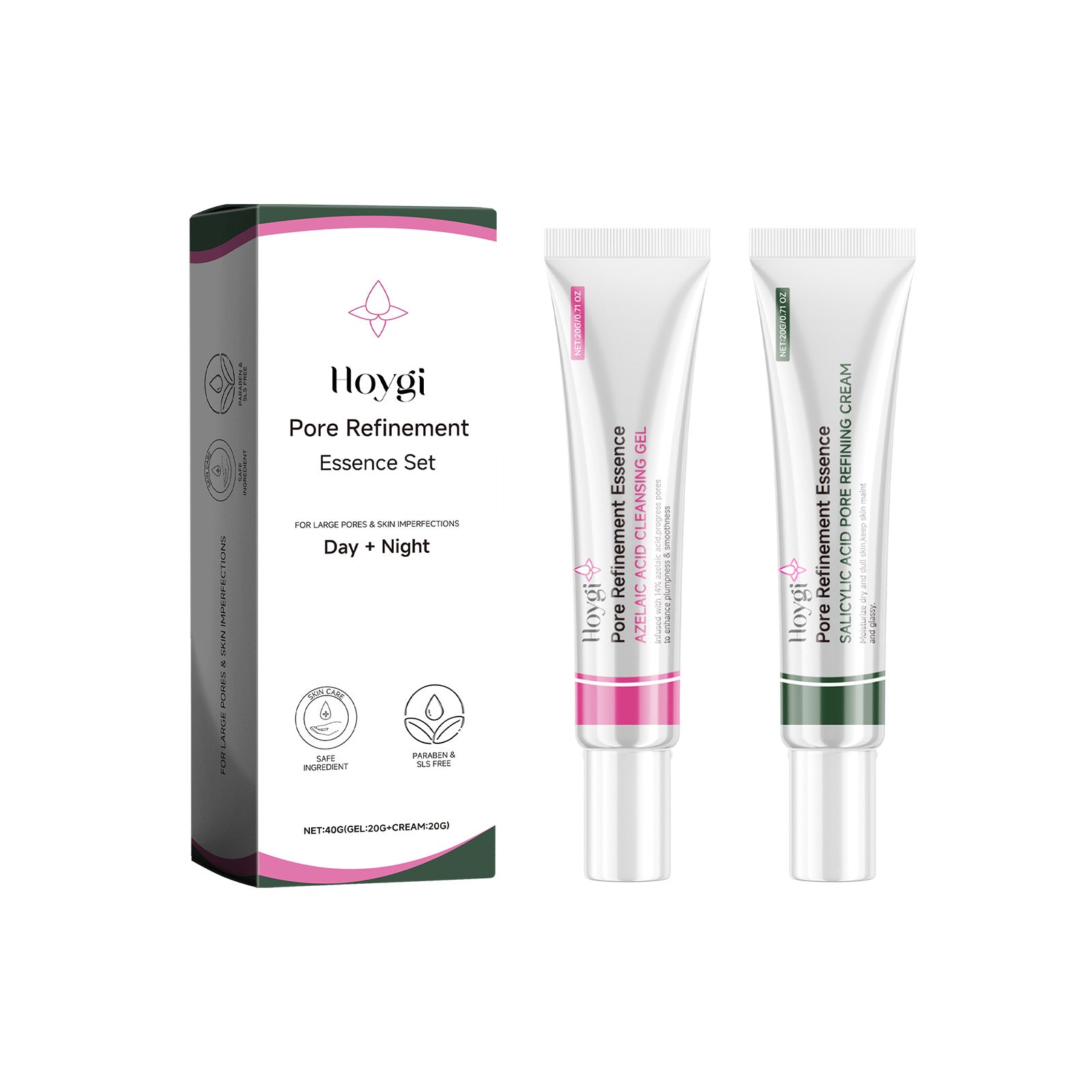 Pore Refinement Essence Set, Deeply Clean The Skin And Fine Pore Skin Cream - Korvel