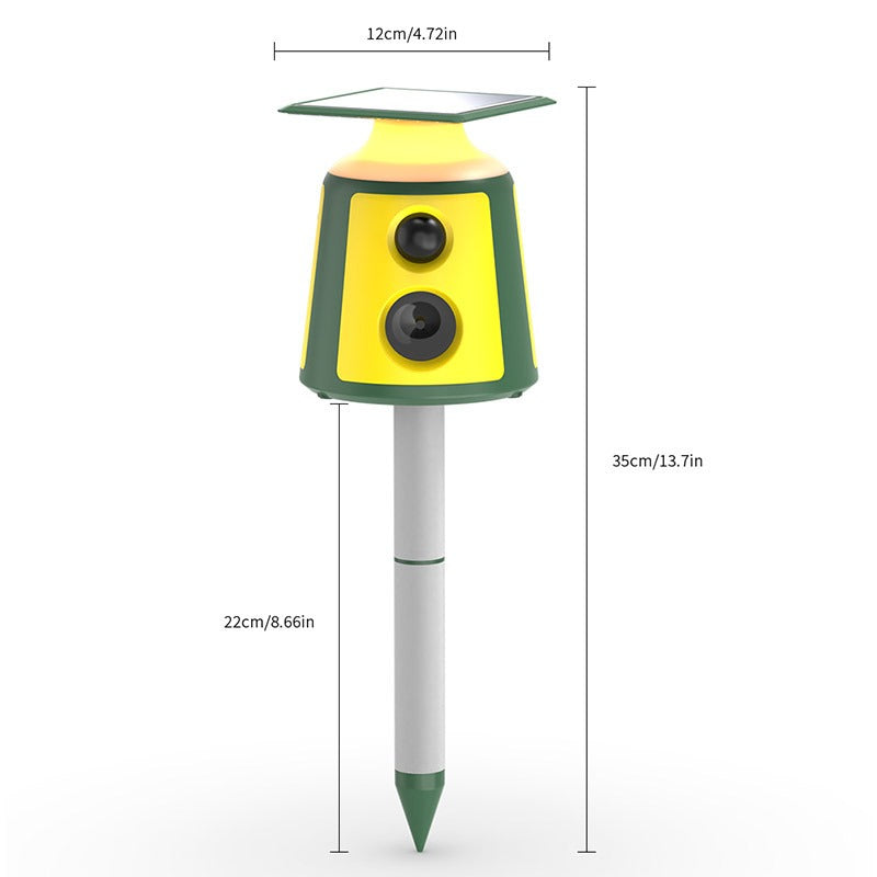 New arrival solar powered ultrasonic dog cat monkey rodent insects snake mouse rats mole bird repeller - Korvel