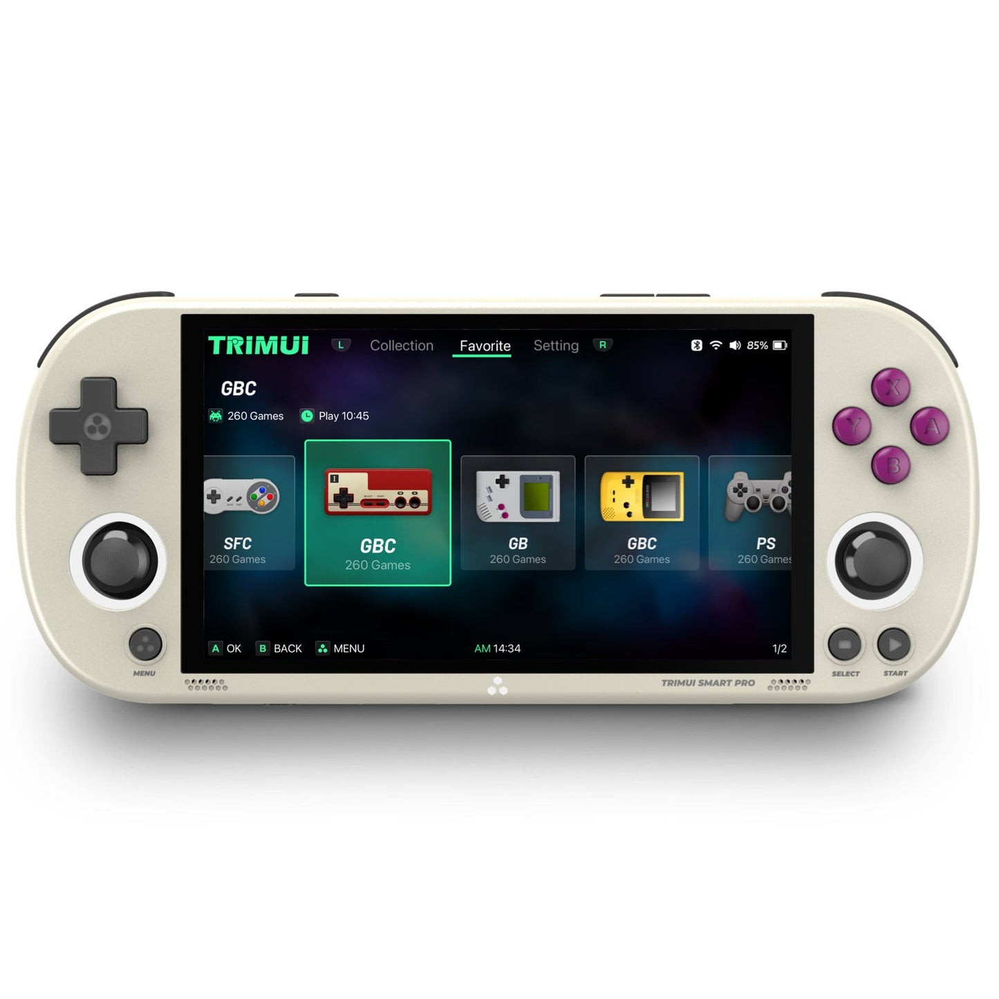 5-inch high-definition wireless open-source mini PS1 handheld game console - Korvel