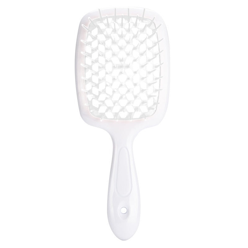 Honeycomb hollow massage comb, smooth hair grid comb, smooth hair dry and wet dual-purpose comb, curly and fluffy hair styling comb - Korvel
