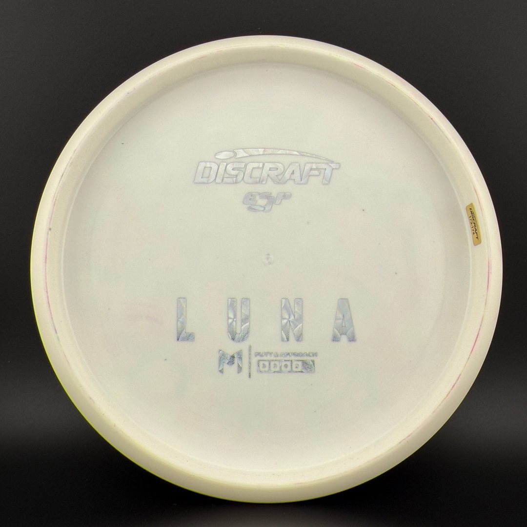 White ESP Luna - Putter de Disc Golf Teinté Greazy